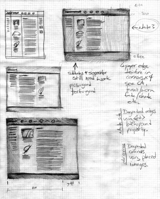Web site design using paper and pencil Web site design using paper and pencil