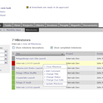 Filter your milestones in list mode for quick access