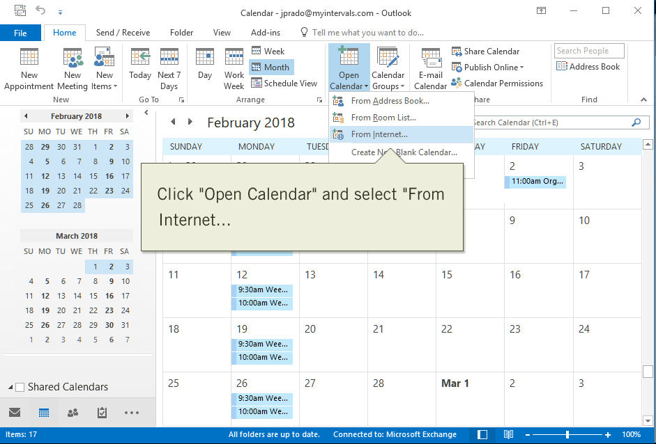 How To Add Your Intervals Icalendar Subscription To Your Calendar Software | Intervals Blog