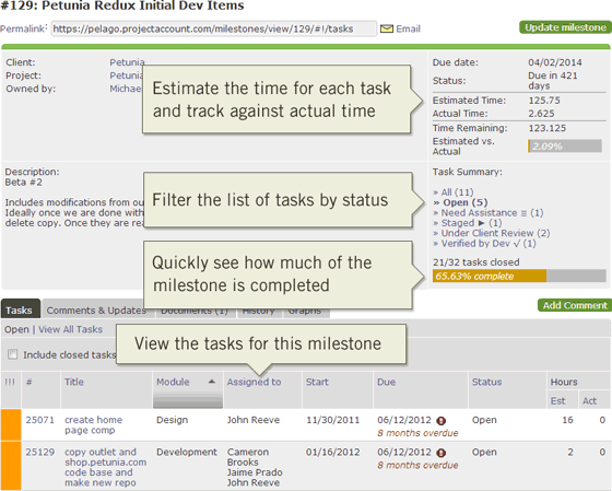 software development milestones