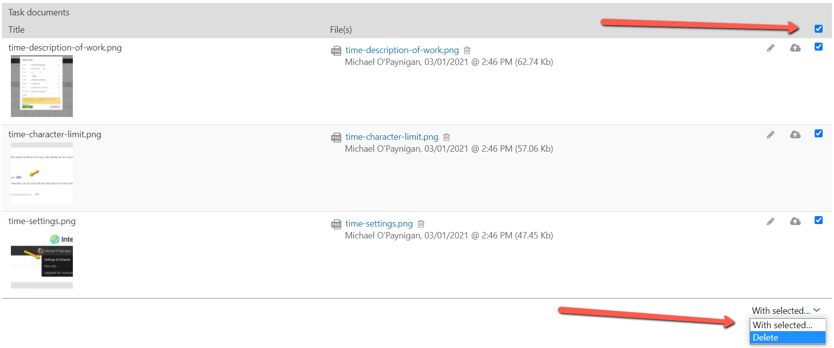 New Feature Bulk Delete Task Documents Intervals Blog