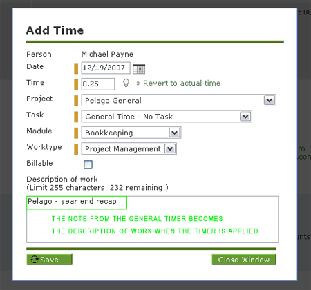 Label a General Timer