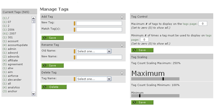 Manage Tags