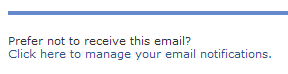 Email notifications