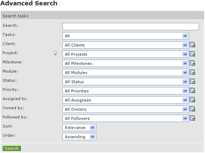 Advanced Task Search