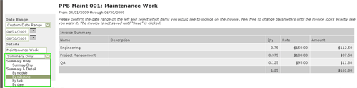 Select Invoice Details