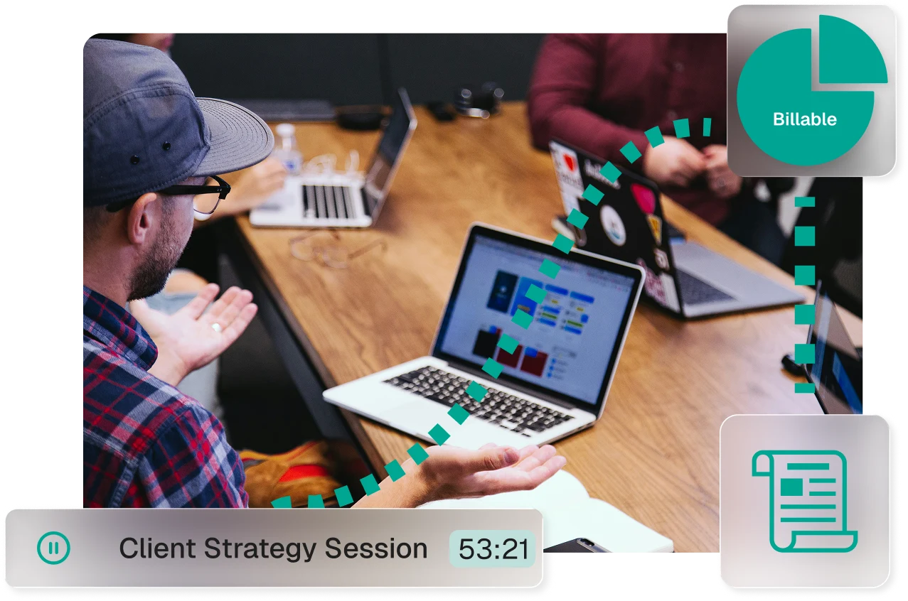 Invoicing interface for consulting services
