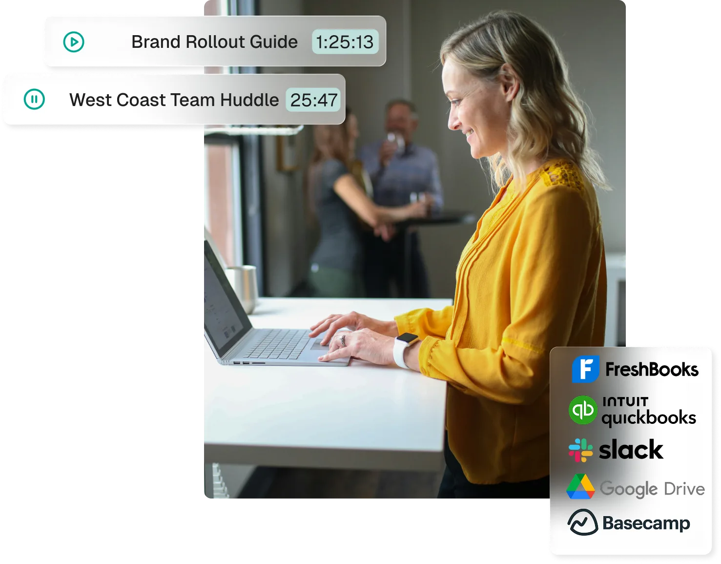 Time tracking interface